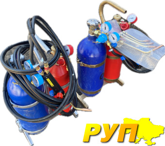 Комплект для газозварювання повністю підігнаний для професійного виконання газозварювальних робіт на виробництві або мер